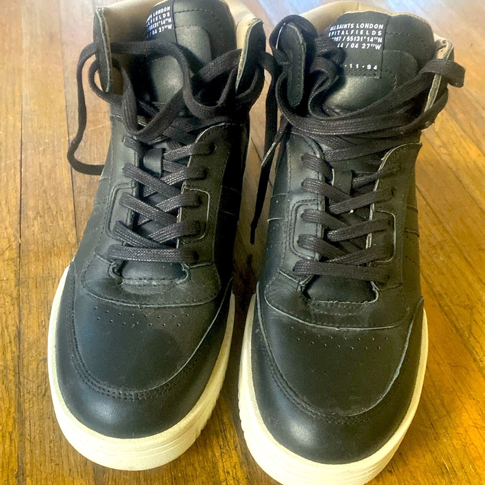 Allsaints black high tops, worn once